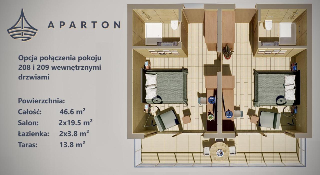 Aparton Ustka Bagian luar foto